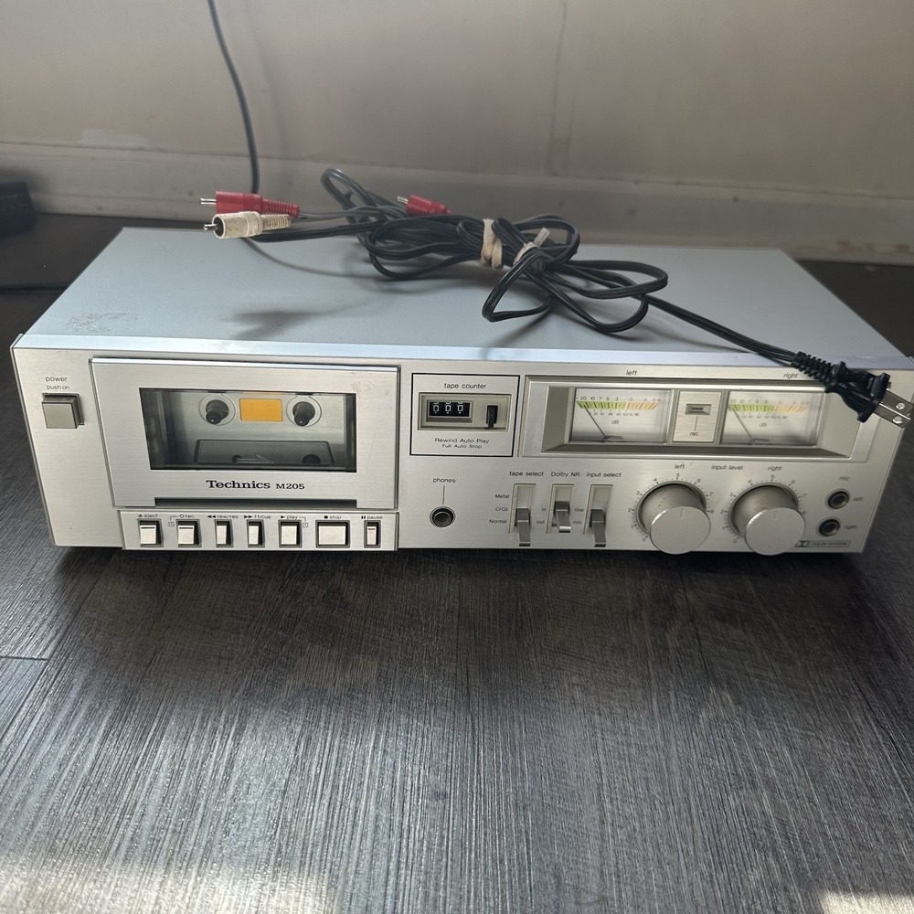 Technics RS-M205‎ Cassette Deck Tape Recorder Player Japan Works Needs New Belts